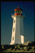 387017 Lighthouse, Peggy's Cove, Nova Scotia A4 Photo Print