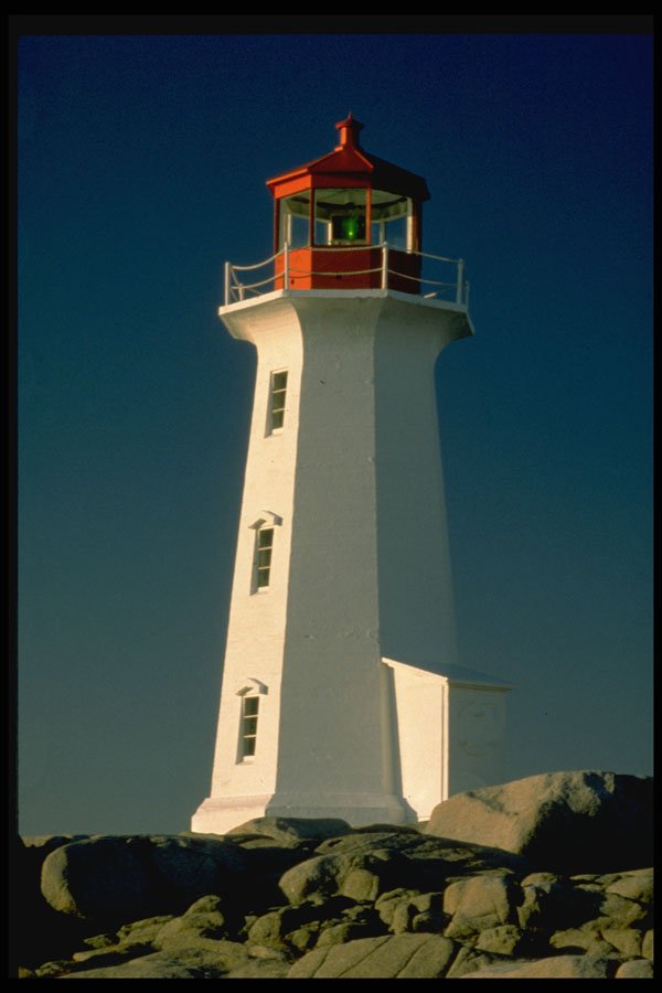 387017 Lighthouse, Peggy's Cove, Nova Scotia A4 Photo Print