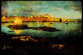 387018 Tiny Lighthouse At Cape Breton's Neil's Harbor, Nova Scotia A4 Limited Edition Watercolour Print