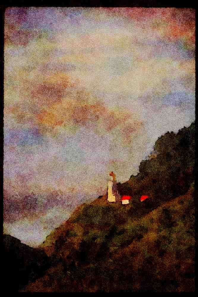 387021 Heceta Head Lighthouse, Oregon Coast A4 Limited Edition Watercolour Print
