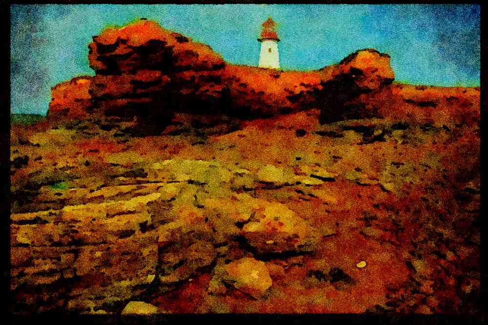 387030 Souris Light, Prince Edward Island A4 Limited Edition Watercolour Print