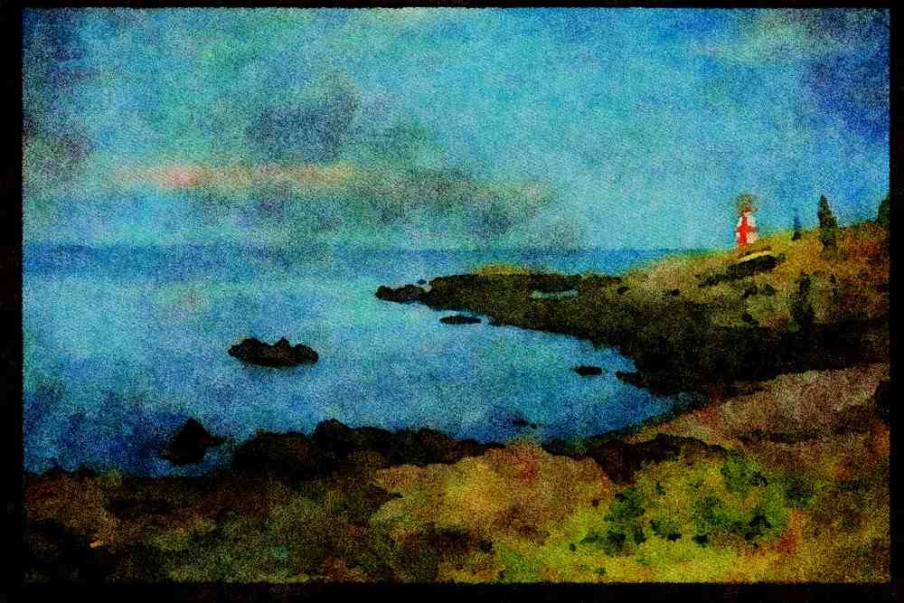387033 Campobello Island Light, New Brunswick A4 Limited Edition Watercolour Print