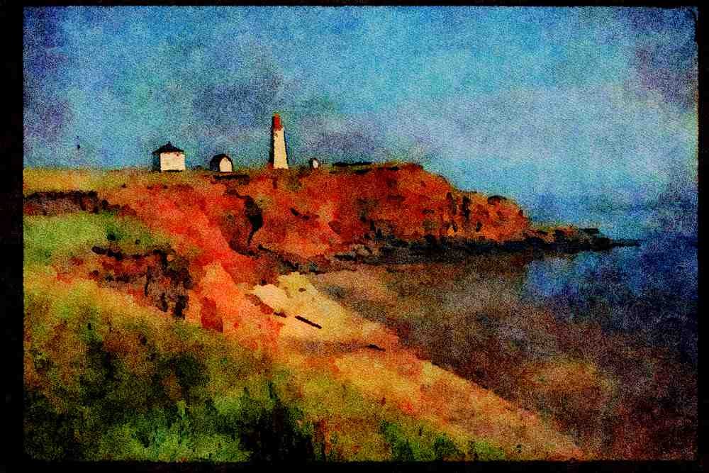 387035 Madeleine Island, South Point Light A4 Limited Edition Watercolour Print