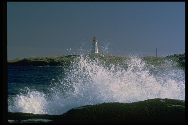 387037 Peggy's Cove Light, Nova Scotia A4 Photo Print