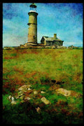 387040 The Lighthouse On Beacon Hill, Devon, England A4 Limited Edition Watercolour Print