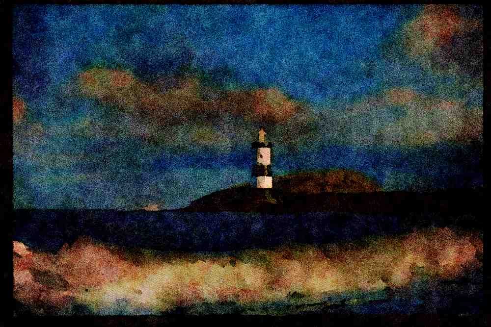 387041 Penmon Lighthouse, Anglesey, Wales A4 Limited Edition Watercolour Print