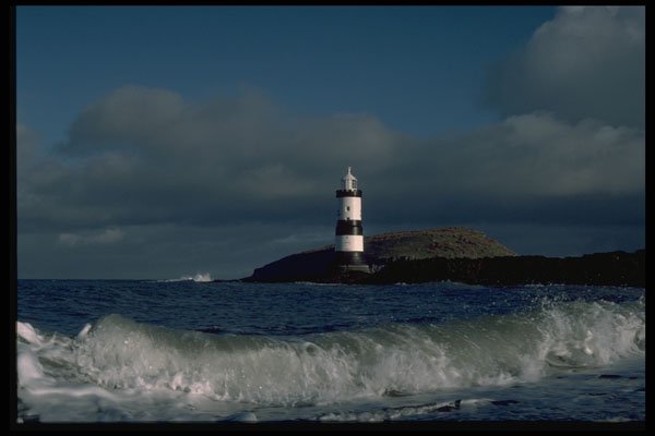 387041 Penmon Lighthouse, Anglesey, Wales A4 Photo Print