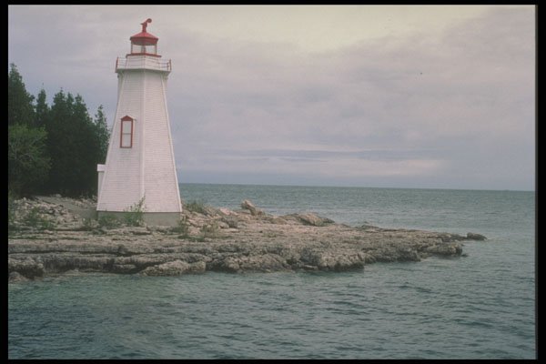 387043 Big Tub Lighthouse, Fathom Five National Park, Ontario A4 Photo Print