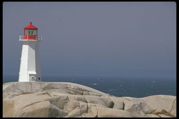 387044 Lighthouse, Peggy's Cove, Nova Scotia A4 Photo Print