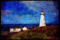387045 Lighthouse, Cape Spear, Newfoundland A4 Limited Edition Watercolour Print