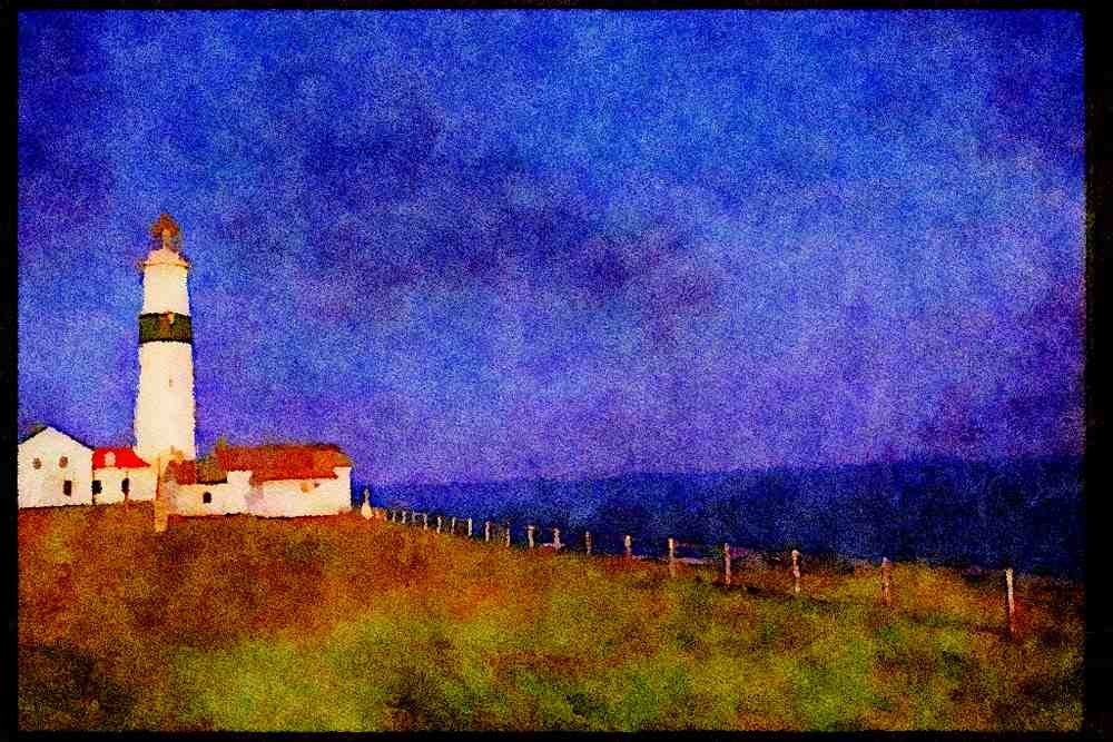 387047 L'Amour Lighthouse, Labrador, Newfoundland A4 Limited Edition Watercolour Print