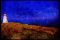 387048 Lighthouse Landscape, Newfoundland A4 Limited Edition Watercolour Print