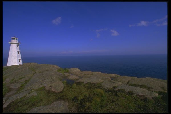 387048 Lighthouse Landscape, Newfoundland A4 Photo Print