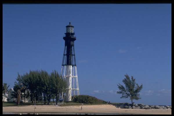 387054 Pompano Beach, Hillsboro Lighthouse, Florida A4 Photo Print