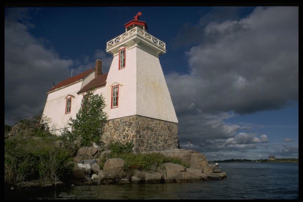 387056 Lighthouse, Georgian Bay, Ontario A4 Photo Print