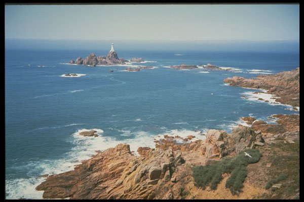 387058 Corbier Lighthouse, Jersey, The Channel Islands A4 Photo Print