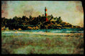 387060 Klovalam Beach And Lighthouse, Kerala, India A4 Limited Edition Watercolour Print