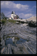 387068 Reflecting Pool, Pemaquid, South Bristol, Maine A4 Photo Print