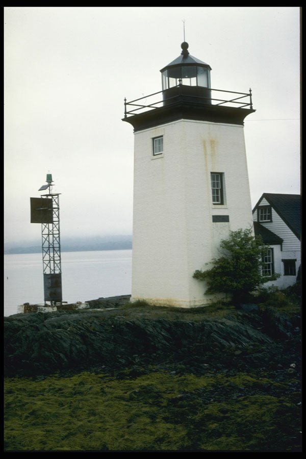 387071 Square White Tower, Grindle Point, Isleboro, Maine A4 Photo Print