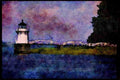 387072 A Walkway To The Tower, Doubling Point, Bath, Maine A4 Limited Edition Watercolour Print