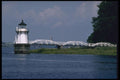 387072 A Walkway To The Tower, Doubling Point, Bath, Maine A4 Photo Print
