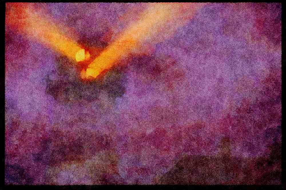 387094 Beams In The Fog, Chatham Light, Cape Cod, Massachusetts A4 Limited Edition Watercolour Print
