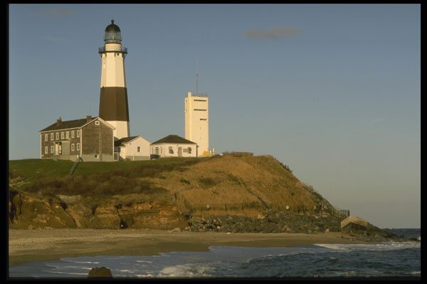387095 Lighthouse Complex, Montauk Point, Long Island A4 Photo Print