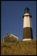 387096 Brown And White, Montauk Point, Long Island A4 Photo Print