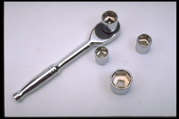 389030 Ratchet And Three Sockets A4 Photo Print