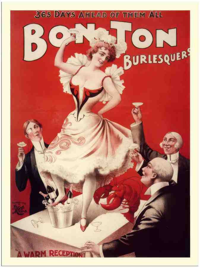 39 bon ton burlesque 1900s 2 Vintage Advert A4 Photo Print