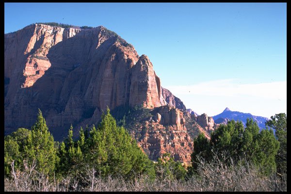 392011 Kolob And Great White Throne A4 Photo Print