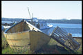 393035 Beached Boat And Lobster Trap, Annandale A4 Photo Print