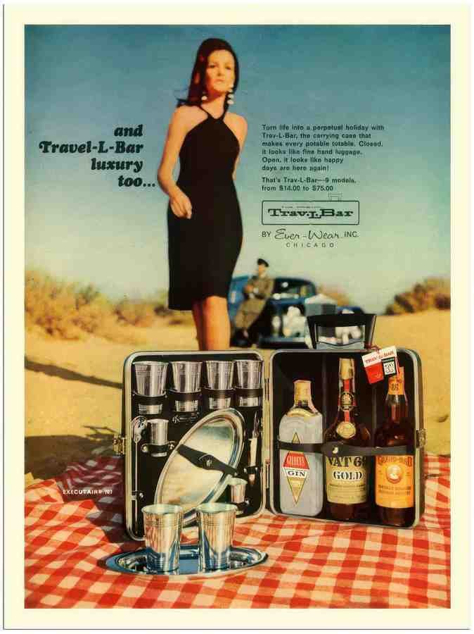 395 travel bar 1960s 2 Vintage Advert A4 Photo Print