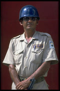 395002 Costa Rican Policeman A4 Photo Print