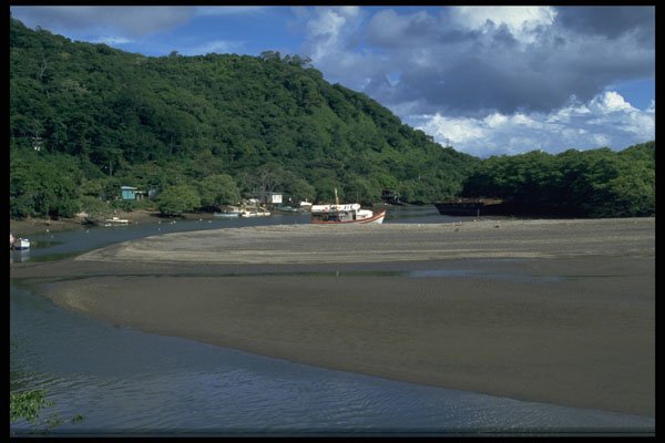 395004 Peaceful Fishing Village A4 Photo Print