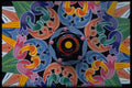 395046 Intricate Hand painted Wheel A4 Photo Print