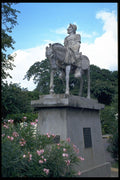 395080 Stone Horseman A4 Photo Print