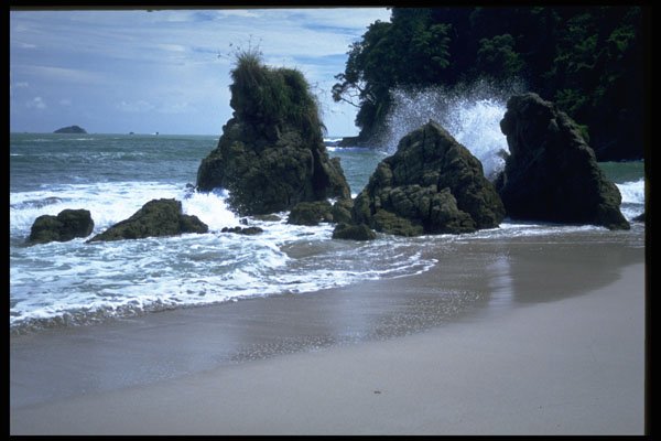 395093 Wave battered Coast A4 Photo Print