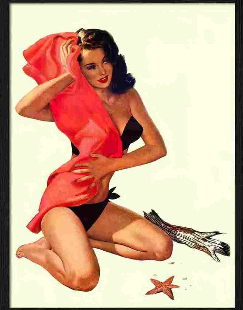 396 calendar girl Advert A4 Photo Print