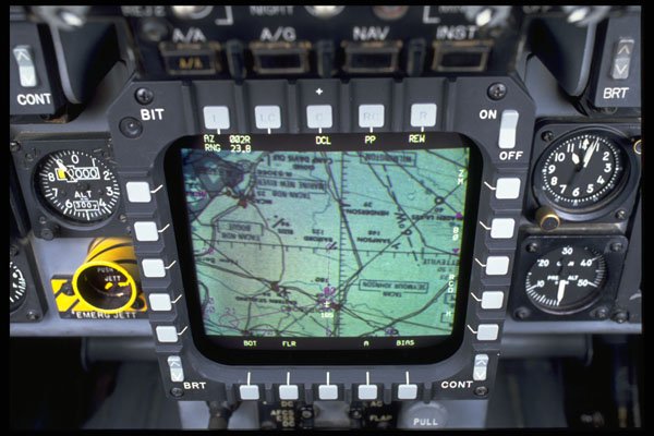 396029 Pilot's Cockpit Showing Head up Display A4 Photo Print