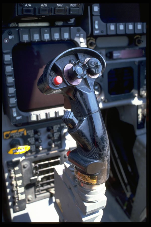 396030 Pilot's Cockpit Showing Flight Controls A4 Photo Print