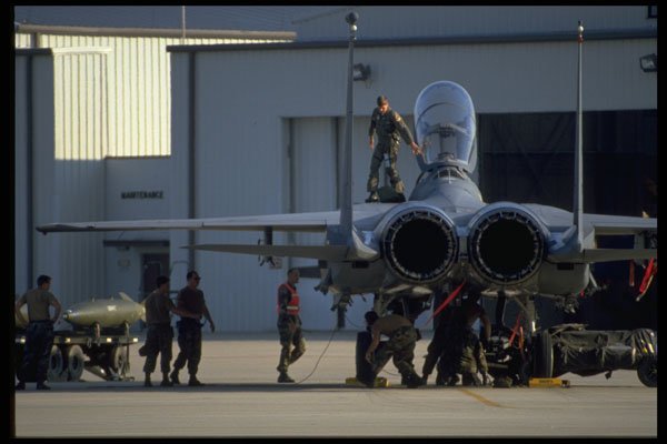 396040 On The Ramp, Pre flight And Weapons Loading A4 Photo Print