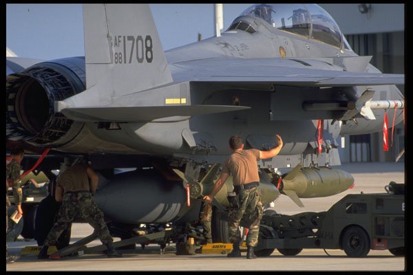 396042 On The Ramp, Pre flight And Weapons Loading A4 Photo Print