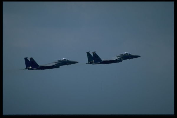 396052 F 15E Strike Eagle In Flight A4 Photo Print