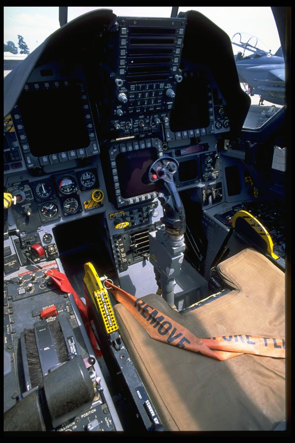 396054 Pilots Cockpit Showing Heads up Display A4 Photo Print
