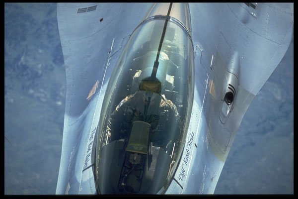 396085 F 16 Falcon Being Refueled By A Boeing A4 Photo Print