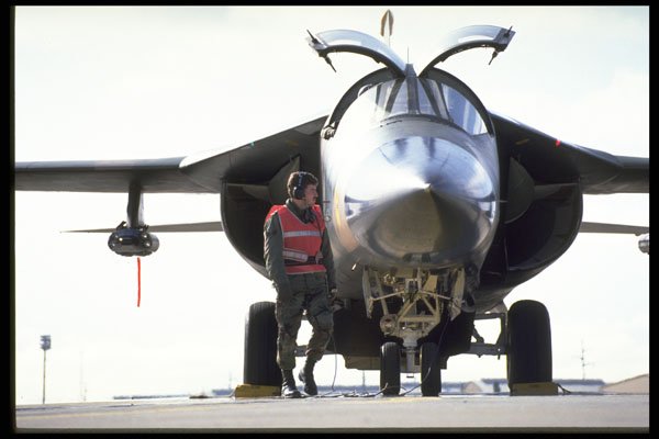 396087 F 111 Aardvark Pre flight Inspections A4 Photo Print