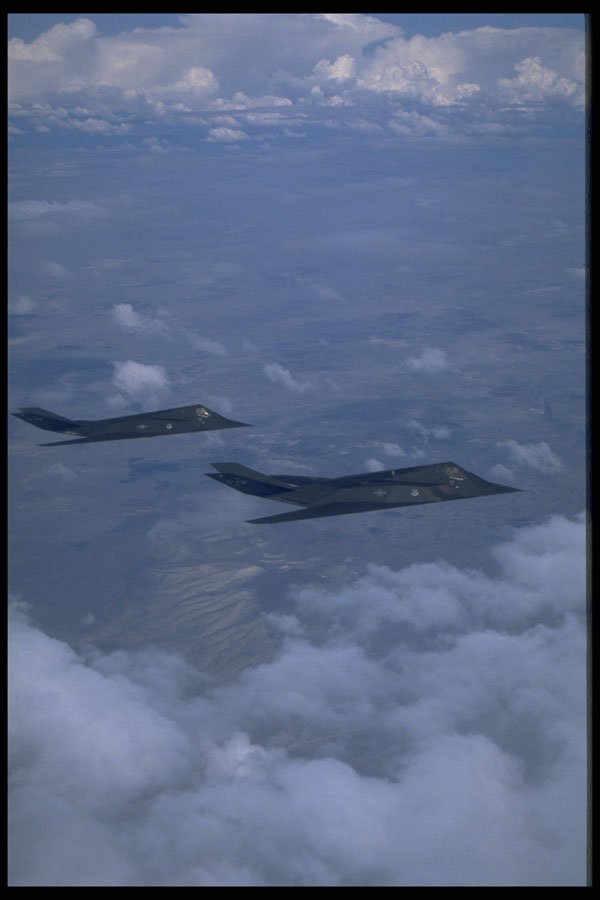 396092 F 117A Stealth Fighter A4 Photo Print