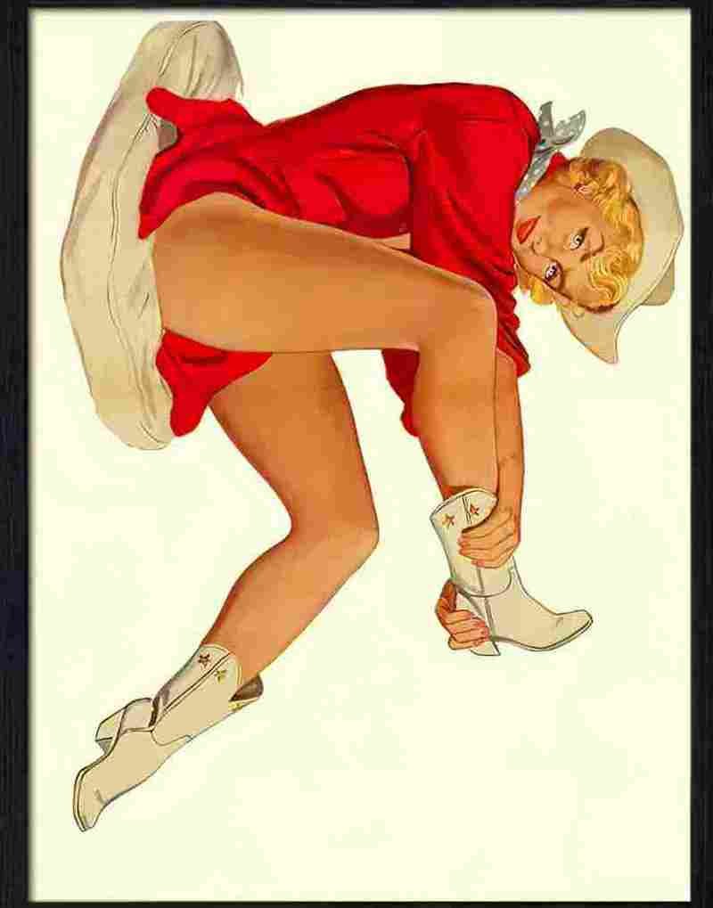 397 calendar girl Advert A4 Photo Print