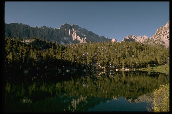 397005 Reflections, Kearsarge Lakes A4 Photo Print